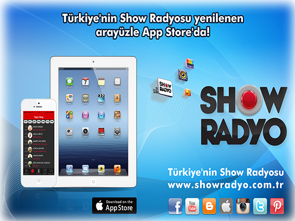 Show Radyo Yeni iPhone ve iPad Uygulaması Appstore’da