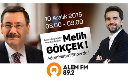 Melih Gökçek Alem Fm’de Adem Metan’ın Konuğu Olacak!